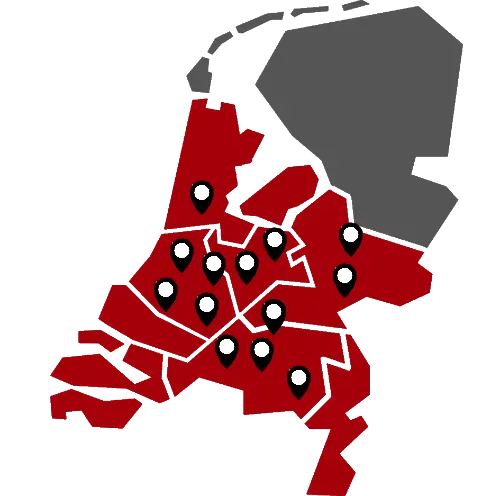 Werkgebied van Spoedservice Dakdekker